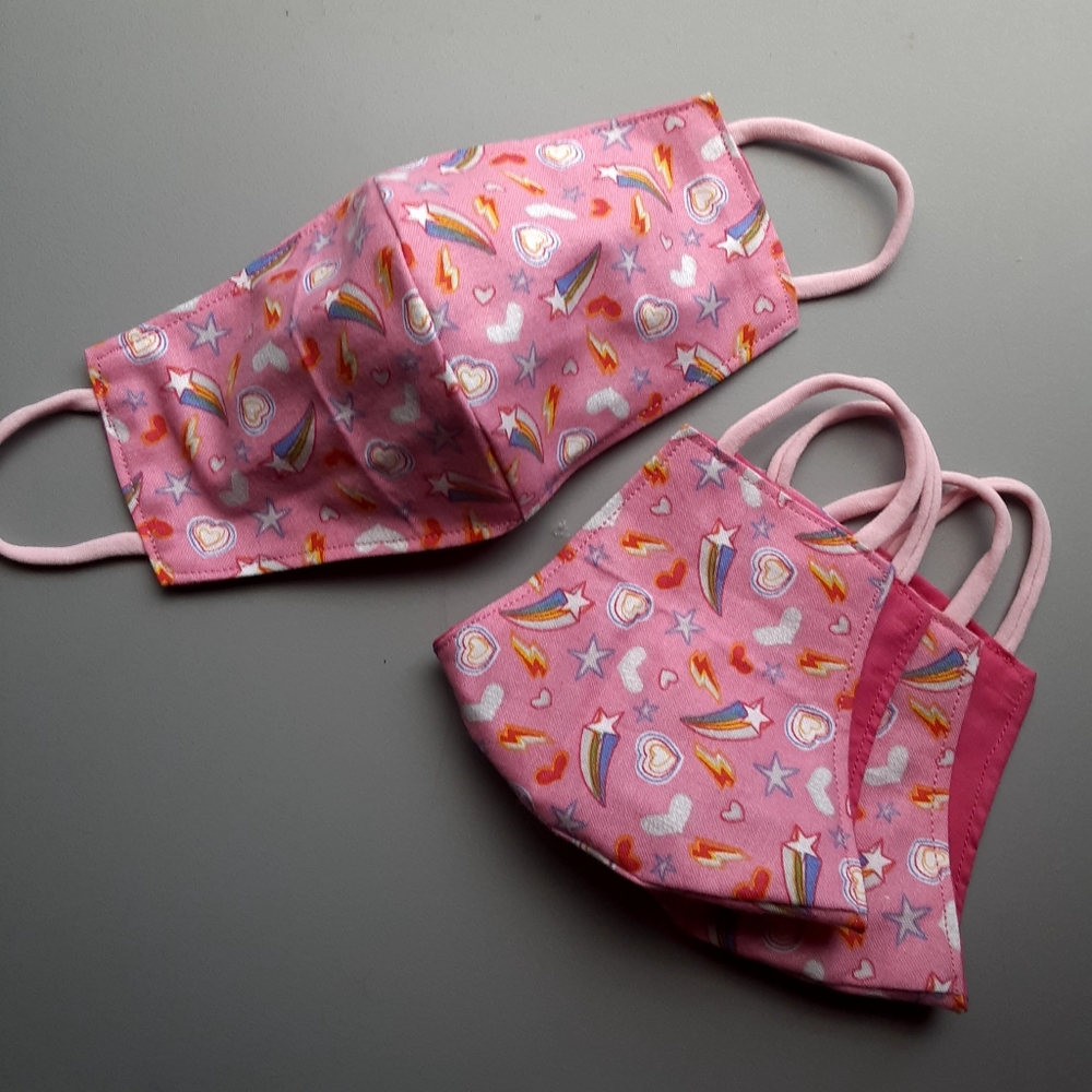 3 Kids Reversible Face Mask - Picture 2 of 2
